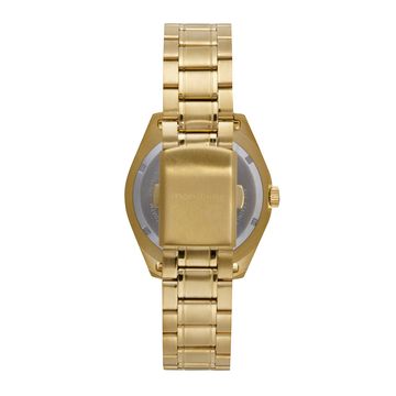 Relógio Masculino Casual Visor Metalizado Dourado - imagem 4 de 5